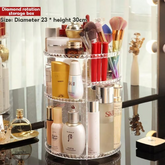 Cosmetic Organizer 360° Rotating with Crystal material